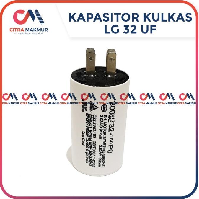 Kapasitor Kulkas 32 uF LG Capasitor 32uf refrigerator 1 2 pintu putih