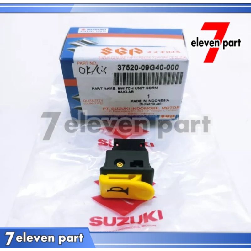 TOMBOL KLAKSON SMASH SHOGUN 125 SUPRA X125 FIT NEW KARISMA ORIGINAL SUZUKI SGP