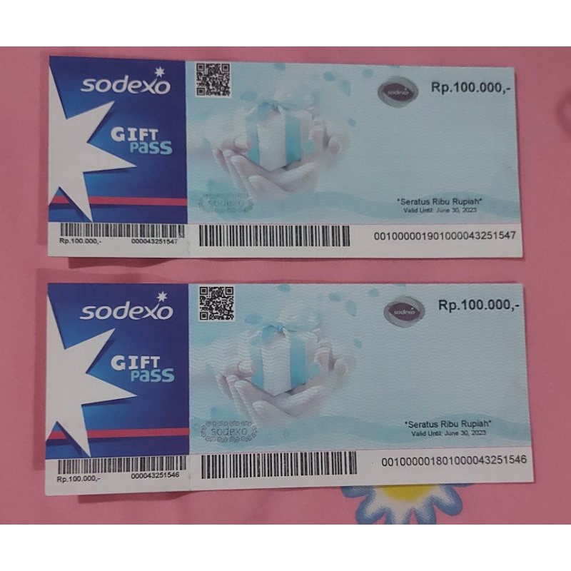 voucher sodexo gift pass nominal 100.000