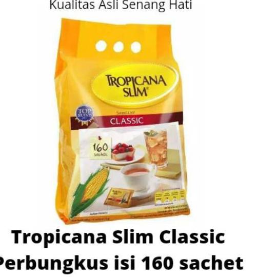 

❃ TROPICANA SLIM SWEETENER CLASSIC 160 SACHET GULA ✤