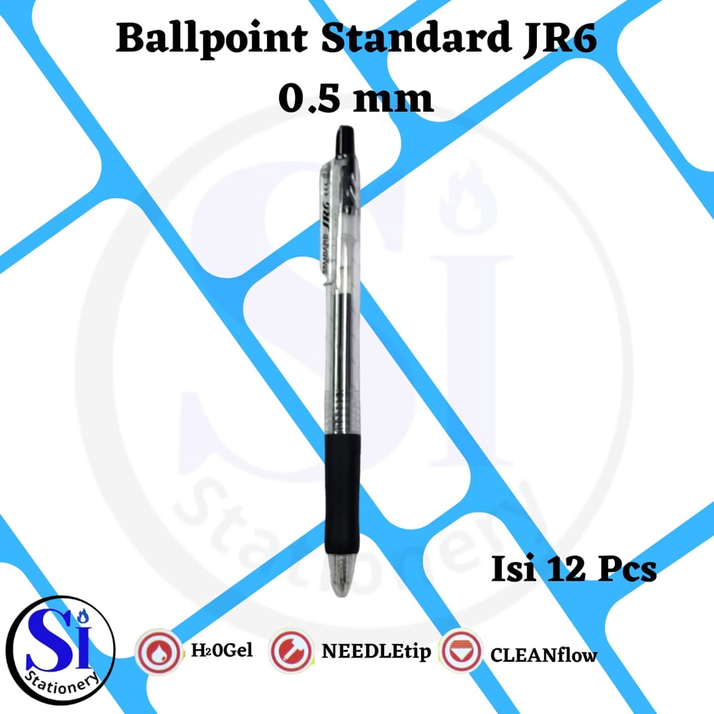 

Pulpen Standard JR6 0.5mm Gell/ Standard Pen JR6 Satuan/ 1pcs Original