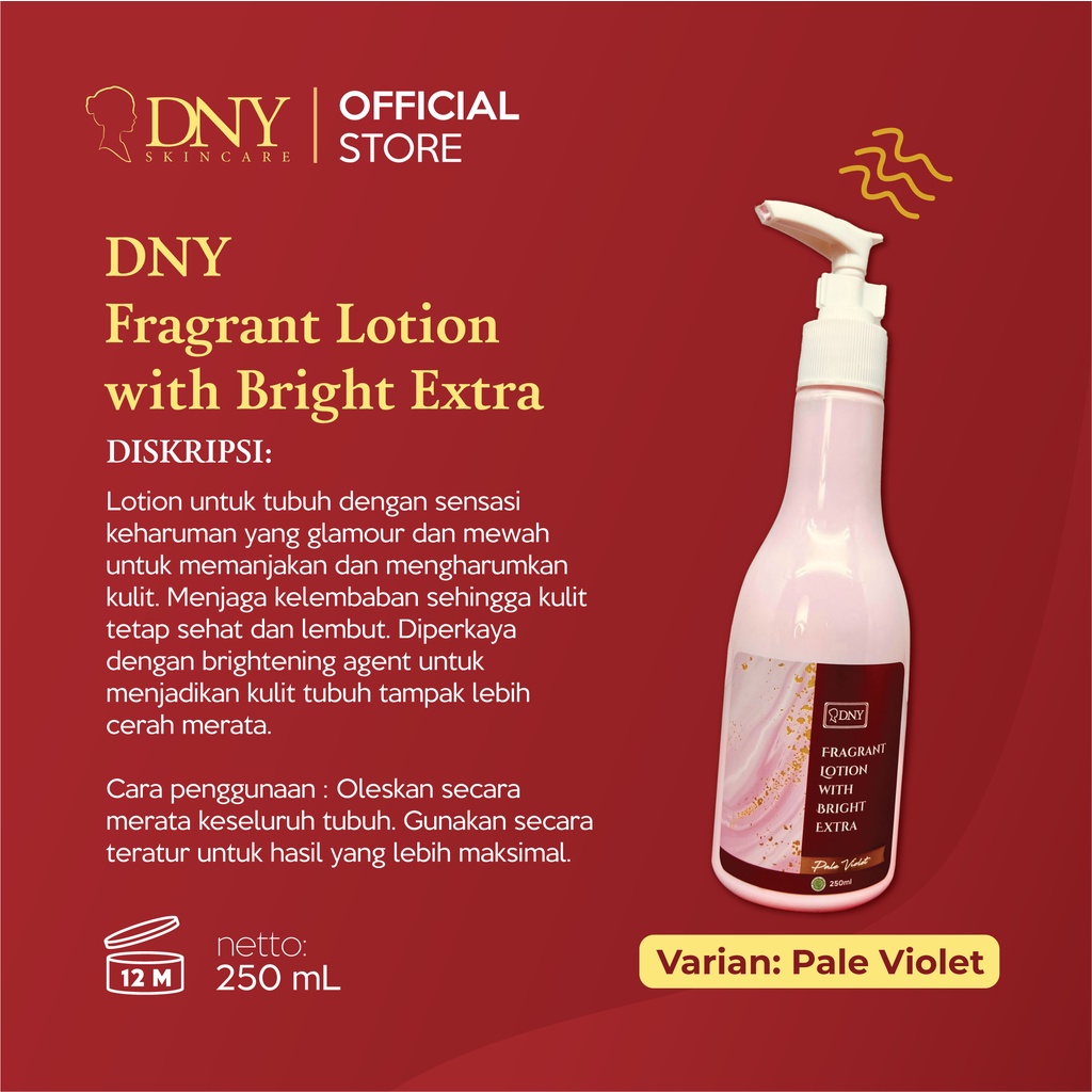 DNY Skincare Fragrant Lotion with Bright Extra Pale Violet