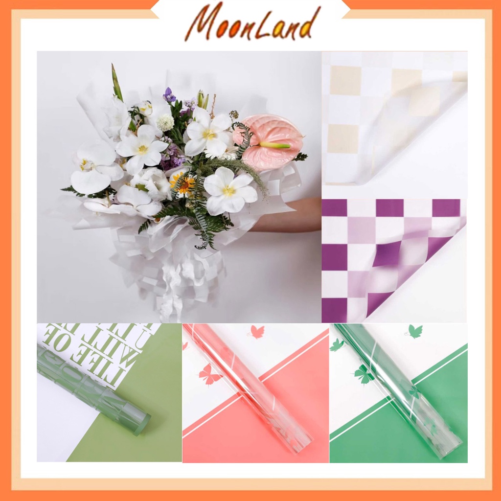 Kertas buket cellophane kertas bunga flower wrapping dadu Ecer KB6184