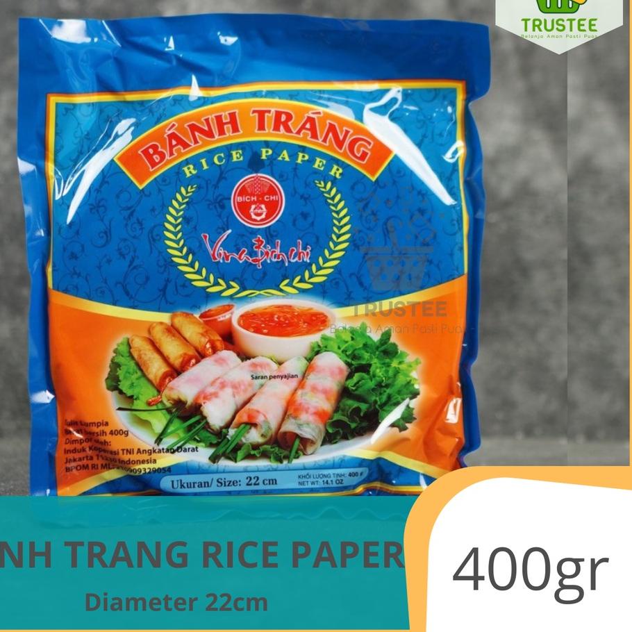 

✪ Banh Trang Vietnam Rice Paper 400gr 22cm - Kulit Lumpia Vietnam - Spring Roll - Salad Wrap ✥