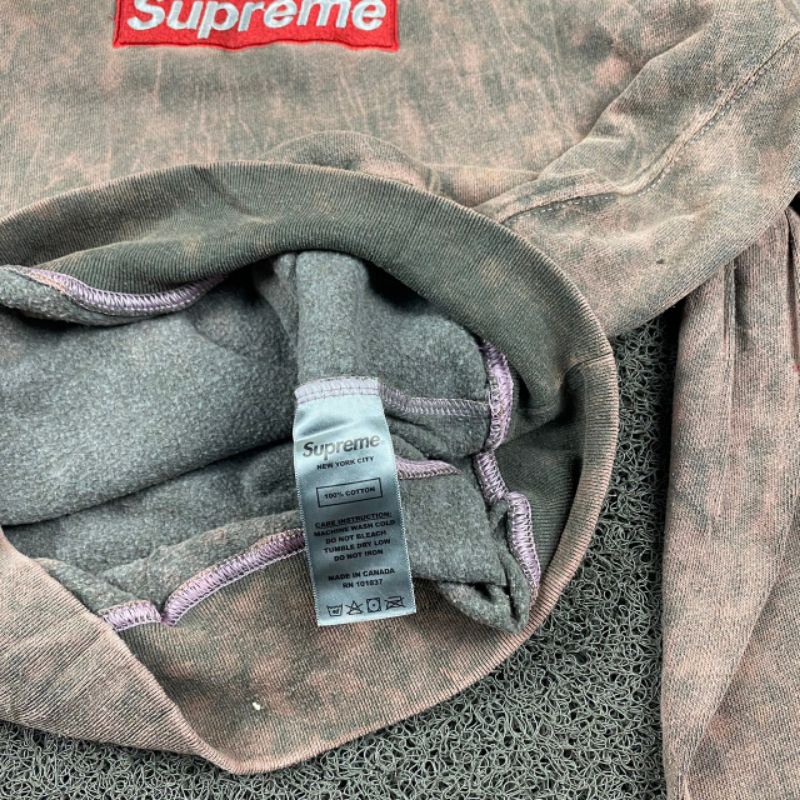 HOODIE SUPREME TIE DYE FULL TAG LABEL CASUAL