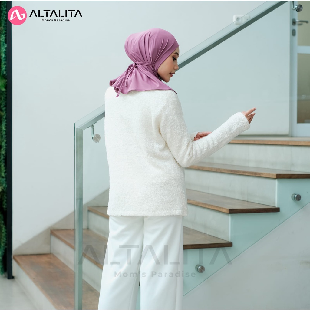 Altalita - Hijab Instan Tali Nyta Non Pet Kerudung Bergo Sport Non Pad Bahan Jersey Premium Cocok Untuk Olahraga Volly Futsal Senam dan Sehari-Hari