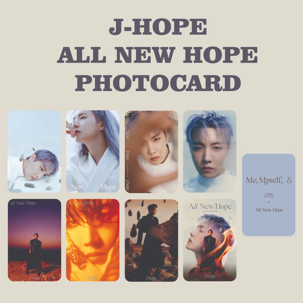 PHOTOCARD JHOPE ME MYSELF AND ALL NEW HOPE