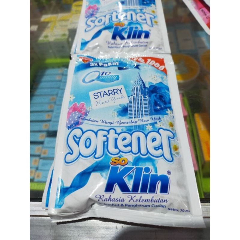 soklin softener renteng isi 6*70ml varian random