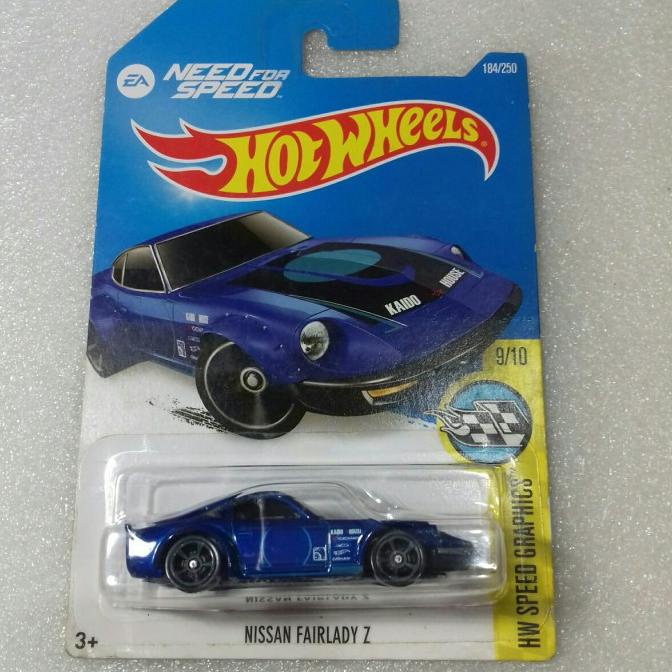 HOT WHEELS NISSAN FAIRLADY Z. CARD HW SPEED GRAPHICS. NEED FOR SPEED.