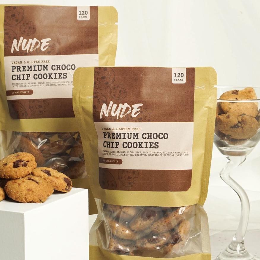 

♥ Premium Choco Chip Cookies Gluten Free & Vegan - Low Calories, No Egg, No Butter, No Milk, Diet ➳