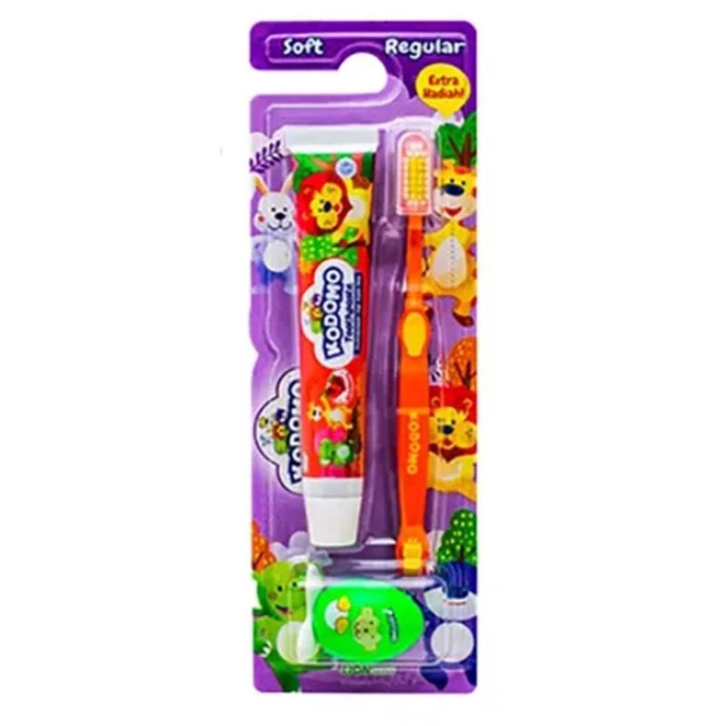Kodomo 2in1 sikat gigi anak + odol + hadiah
