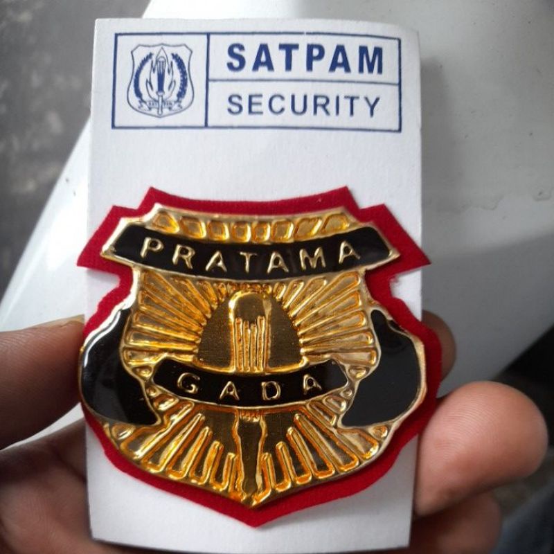 PIN GADA PRATAMA 6CM | LENCANA SATPAM / GADA PRATAMA BESAR