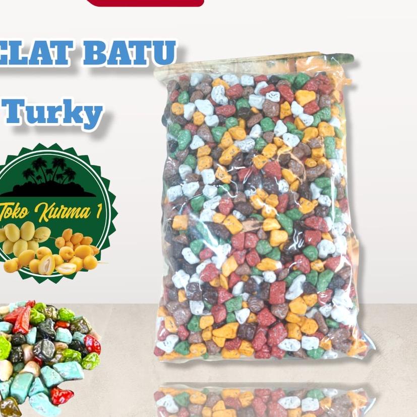 

♚ Coklat/coklelat batu krikil saudi/turky 1kg ♛