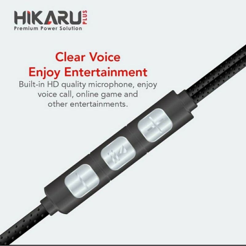 Hikaru Plus - HX17 Crystal Clear Stereo Earphones - Original