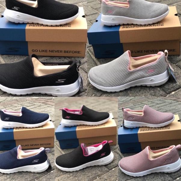 TERBAIK TERMURAH Sepatu Skechers Gowalk Joy Centerpiece Women / Skecher / Skechers Slip On / Go Walk