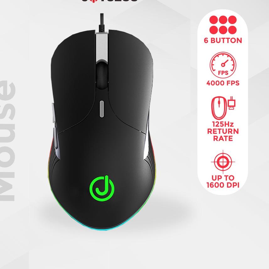 ♦ JOYSEUS Gaming Mouse JOYSEUS RGB 3200DPI LED USB Professional ◄
