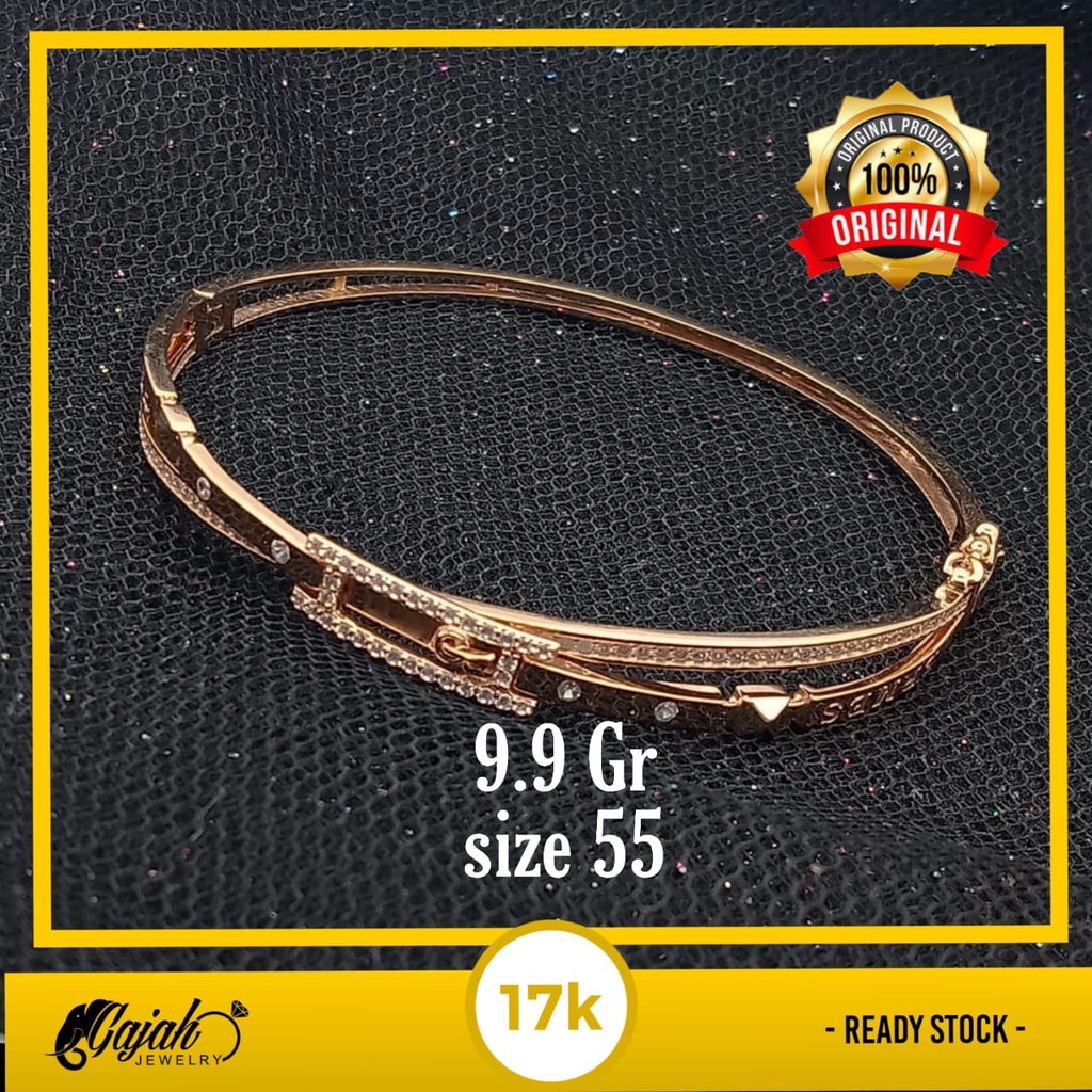 Gelang emas 17k - 9.9 gr kadar 750 - 4247