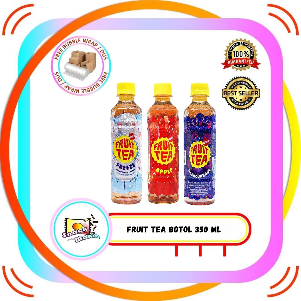 

Sosro Fruit Tea Freeze Blackcurrant Apel Strawberry Bottle 350 ml Teh Botol