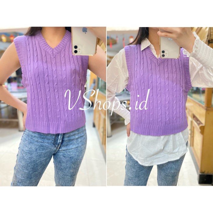 Discount Knit Vest Wanita / Outerwear Wanita / Sweater Rajut Premium /VEST RAJUT/VEST WANITA/VEST