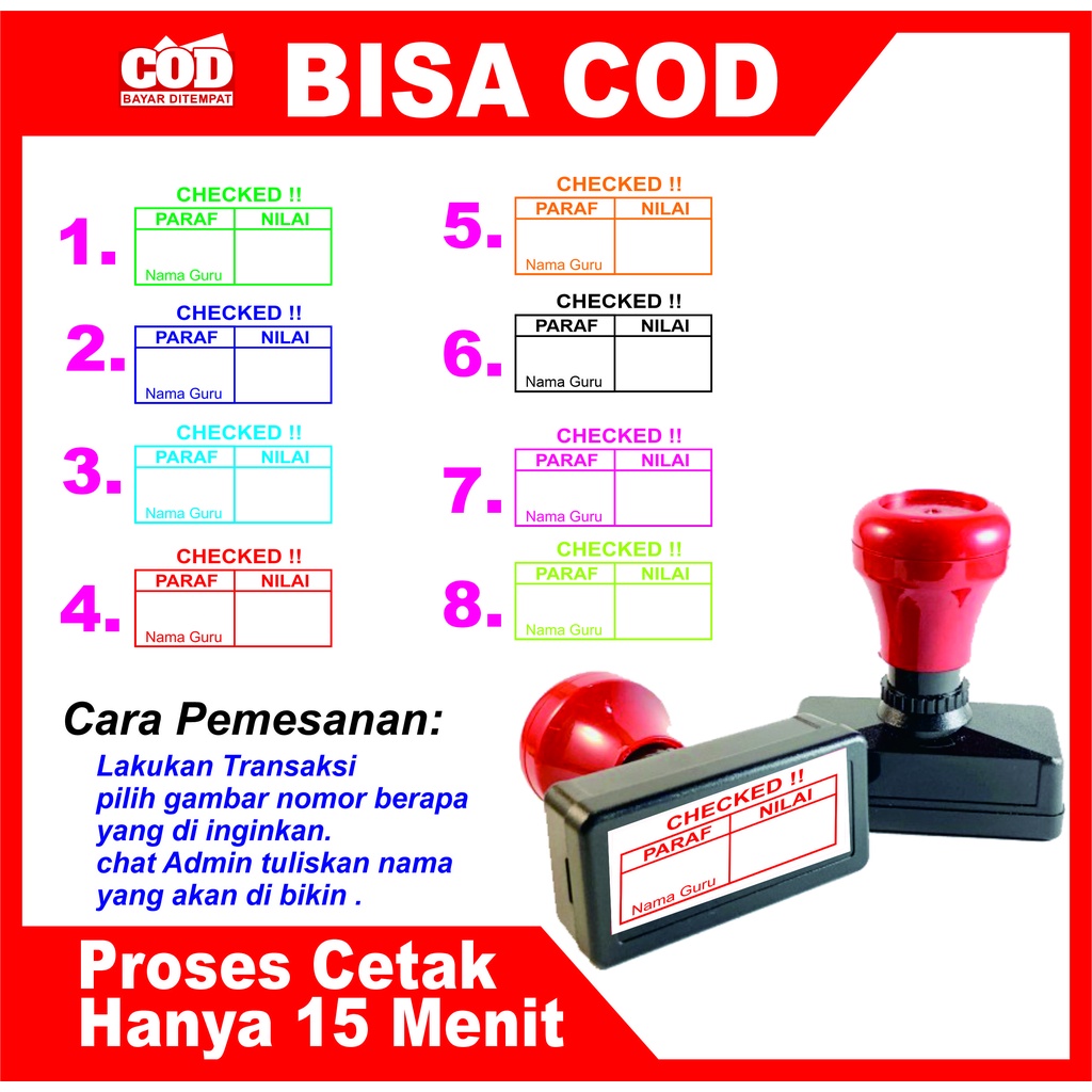 

stempel penilaian murid buat guru SD/TK/PAUD