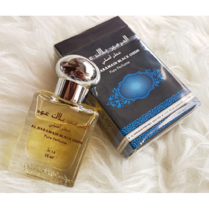 Parfum alharamain Black Oudh al haromain haramain Black Oudh minyak wangi Oud 15ml / 15 ml
