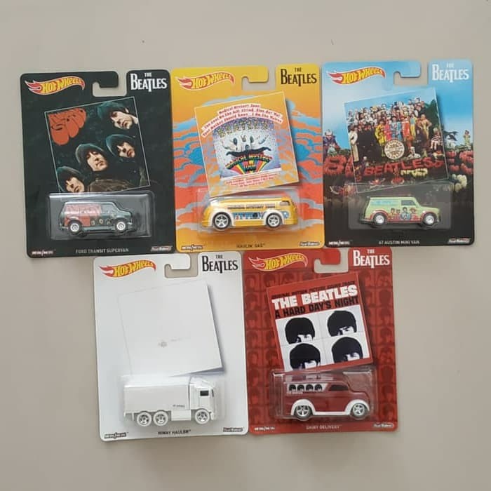 HOTWHEELS HOT WHEELS THE BEATLES - COMPLETE SET OF 5 PCS