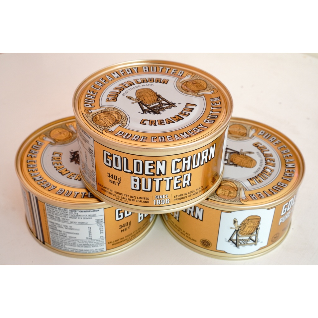 

GOLDEN CHURN Creamery Butter / Mentega 340 gram