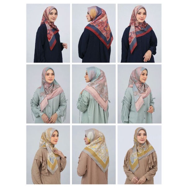 HIJAB DEENAY RAINA SERIES ( PEACH GOLD NAVY)