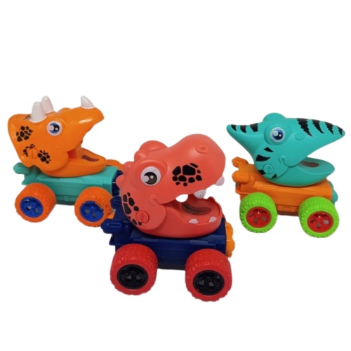 [YI33] Mainan Mobil Dino Roda Lucu Press and Go YI 33 - Mainan  Dinosaur World Fun Press Sliding Pulled Car