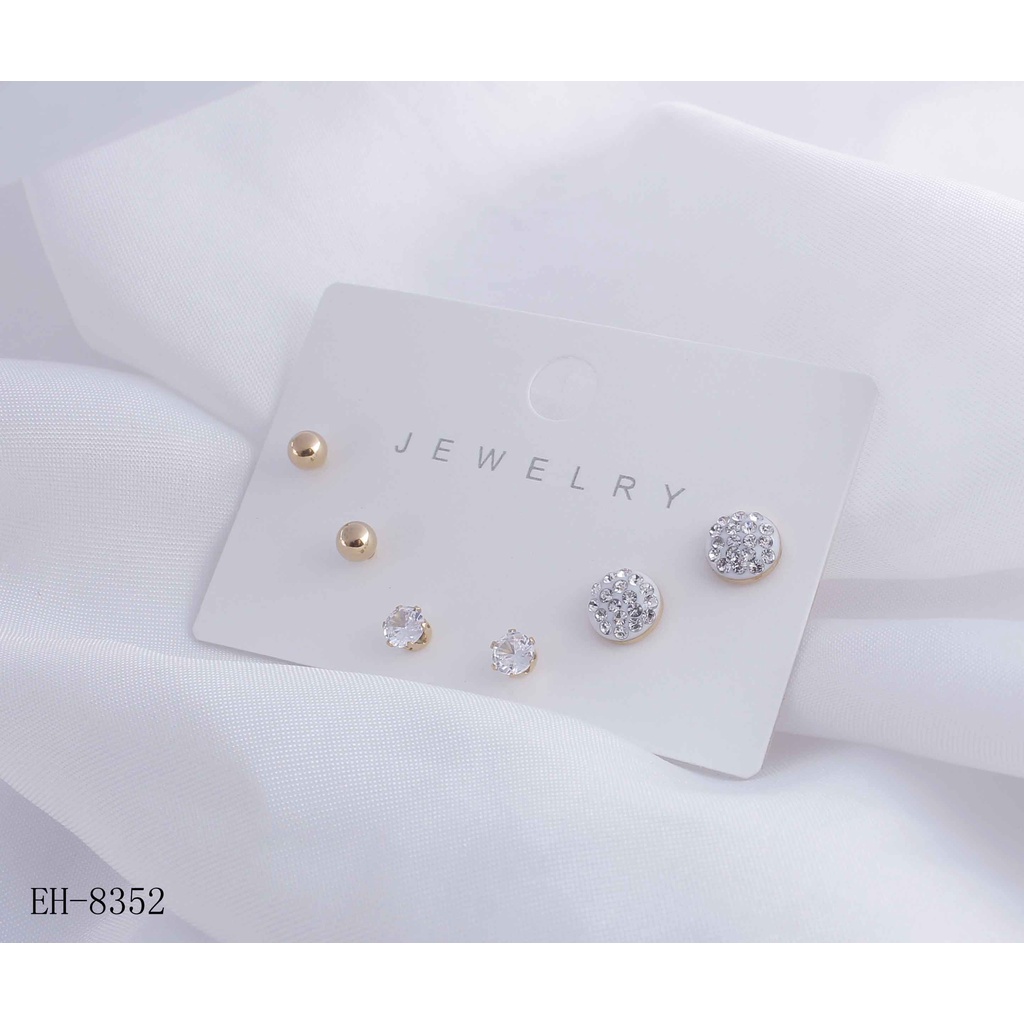 Anting Titanium Permata Cantik Perhiasan Wanita Jewelry 8352/1414