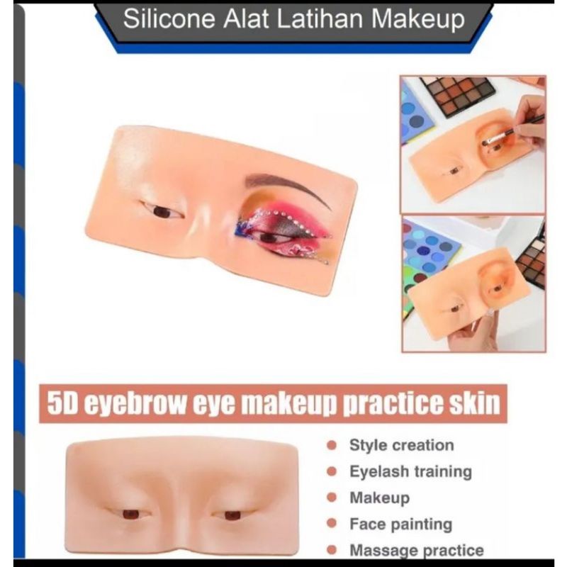 MH80ALAT LATIHAN MELUKIS WAJAH/PAPAN SILIKON ALAT BANTU LATIHAN MAKEUP/ALAT BANTU PASANG BULU MATA PALSU UNTUK PEMULA/ALAT PRAKTEK MAKEUP/ALAT LATIHAN MAKEUP SILICONE MAKEUP PANEL PAPAN SILIKON RIAS WAJAH