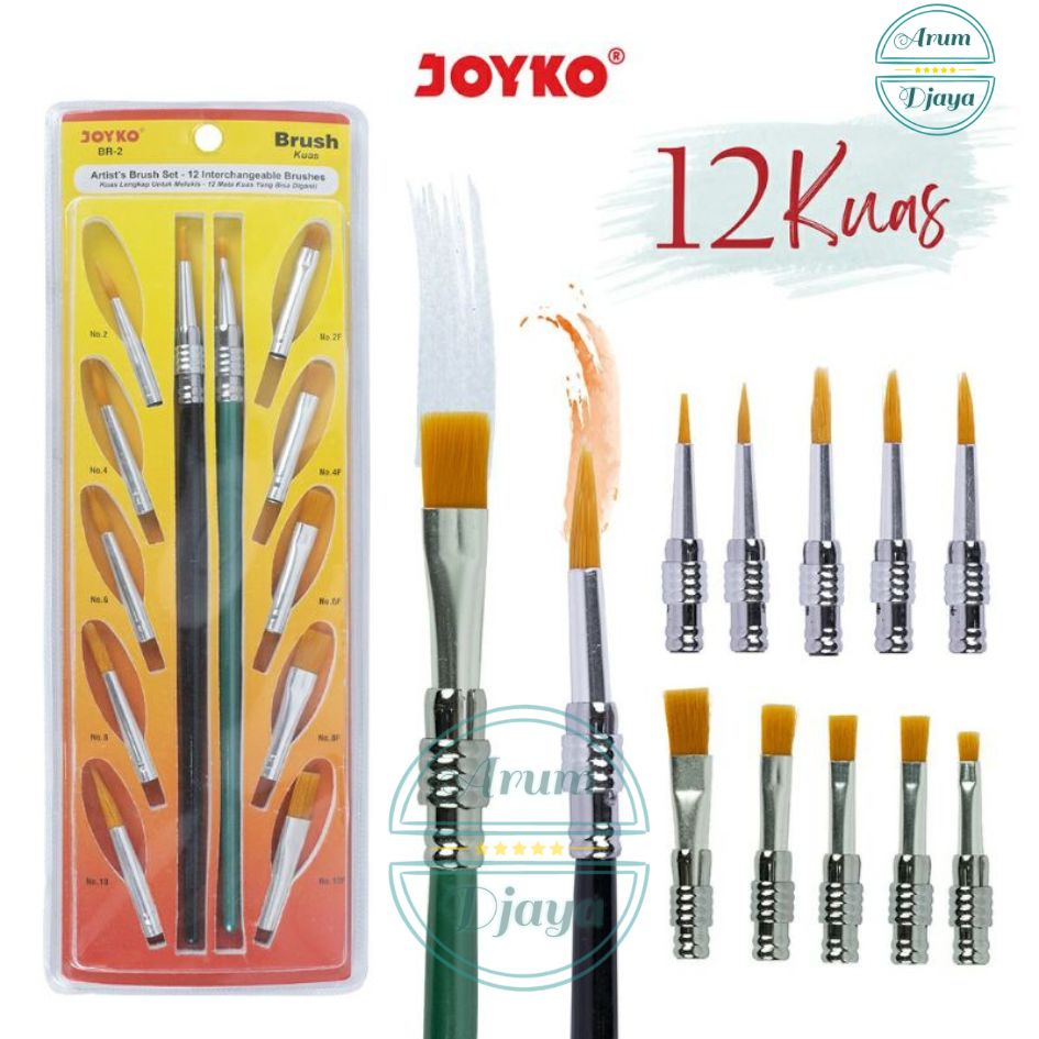 

JOYKO Kuas Lukis Set BR-2 / Brush Multi Set Joyko