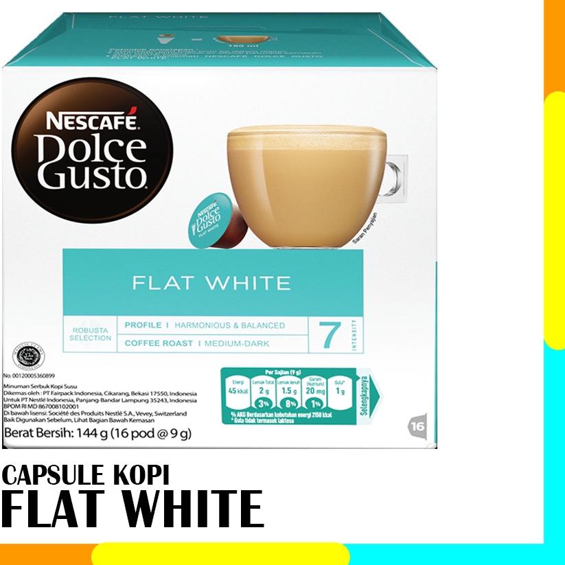 

☆ Capsule NDG Nescafe Dolce Gusto Flat White 1 Box Original Nestle ☄