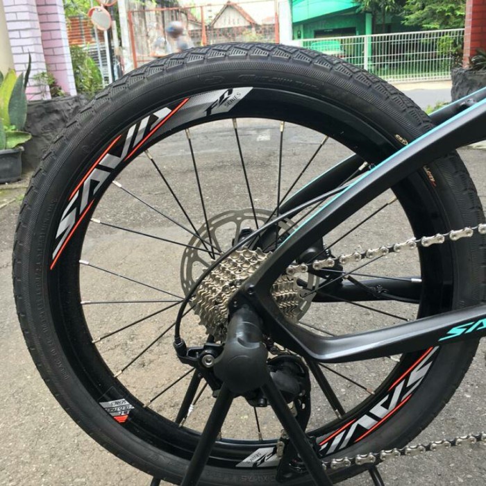 sepeda lipat seli SAVA black tosca new grupset rd shimano 11s