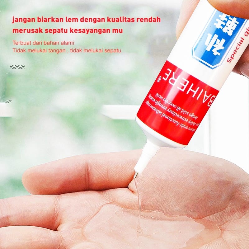 [ JI ] Lem Perekat Sepatu/Sandal HAN JIAO 60ML Cairan Penambal SoL Sepatu