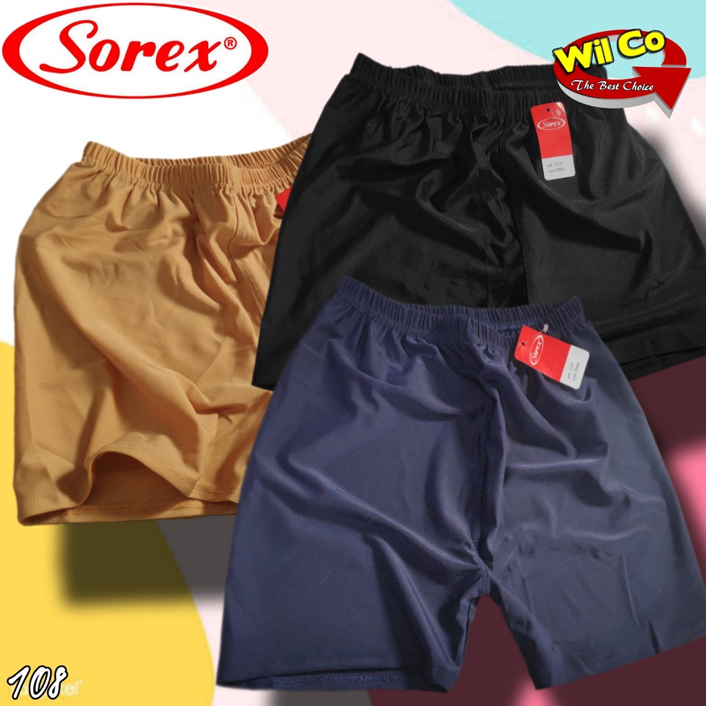 K108 - (Harga Per 1 Potong) SHORTPANTS CELANA DALAM STRETCH PENDEK WANITA SOREX FREE SIZE