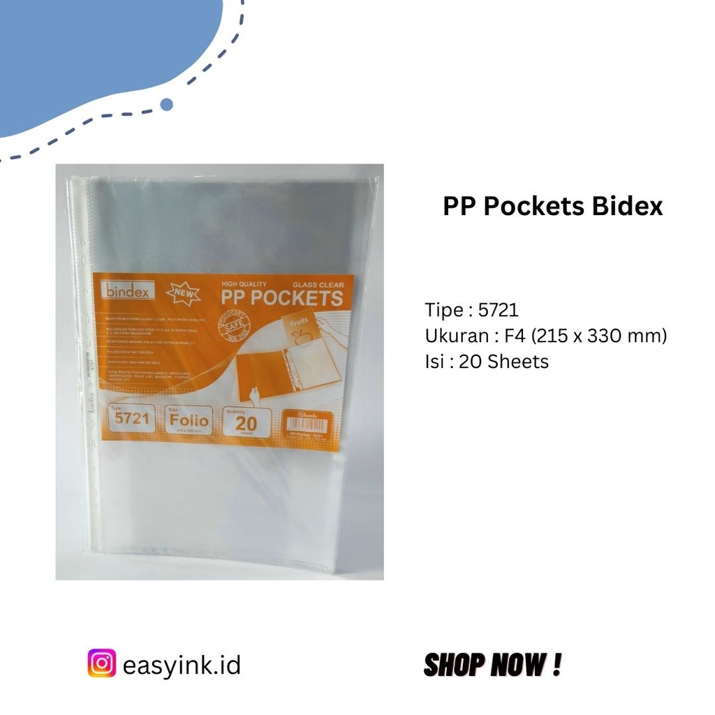 

PP Pocket Bindex Folio 5721