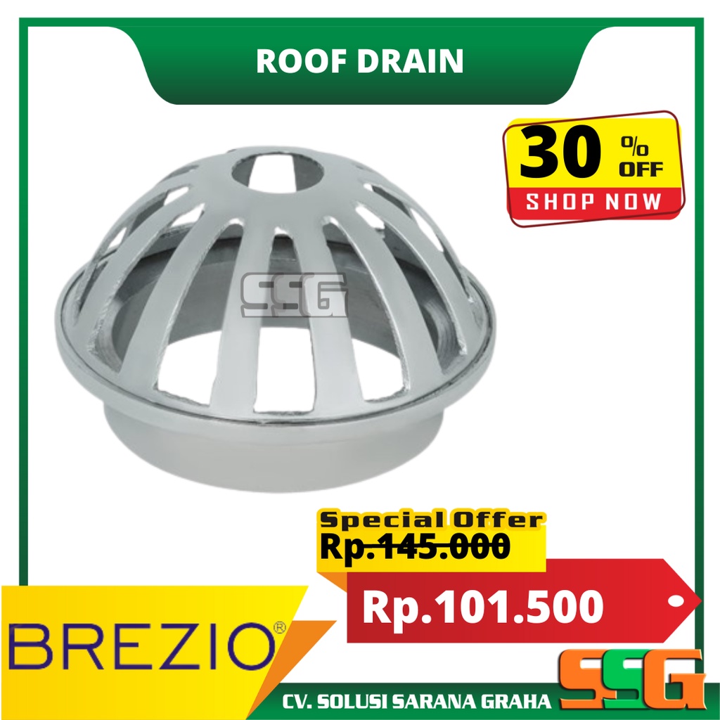 ROOF DRAIN RDBZ1102 BREZIO ROOF DRAIN 2.5" ROOF DRAIN