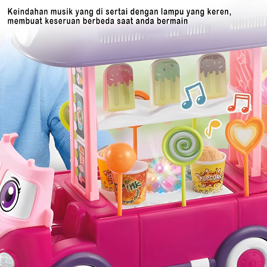 Candy Bus 2in1 Permen &amp; Es Krim | Mainan Anak Perempuan Mobil Jualan Terbaru 2023