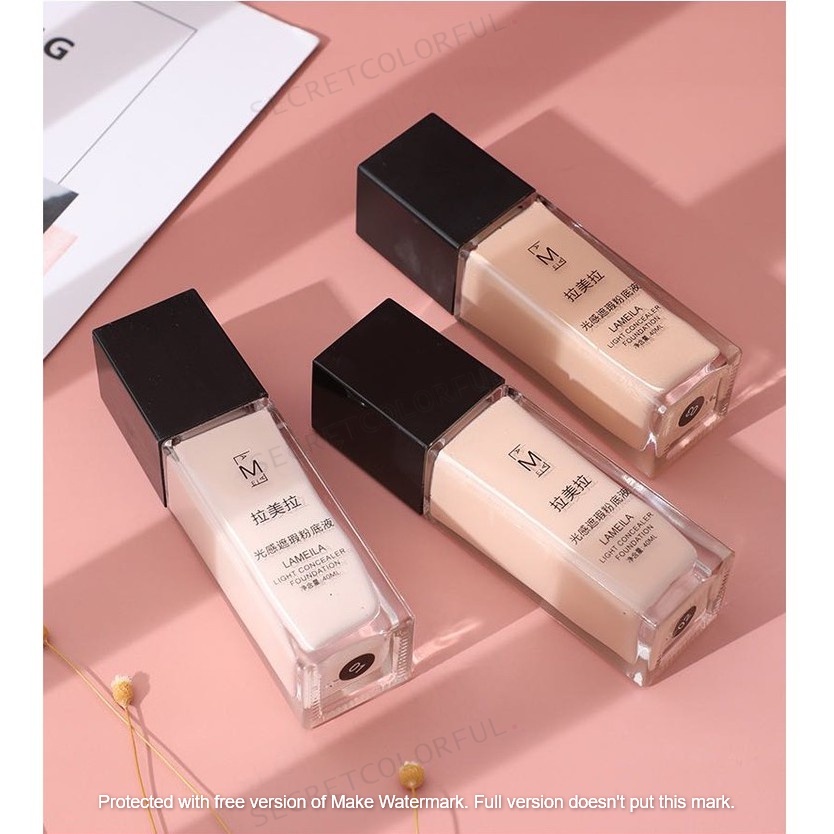 LAMEILA Concealer Foundation Cair Tahan Air Makeup Wanita