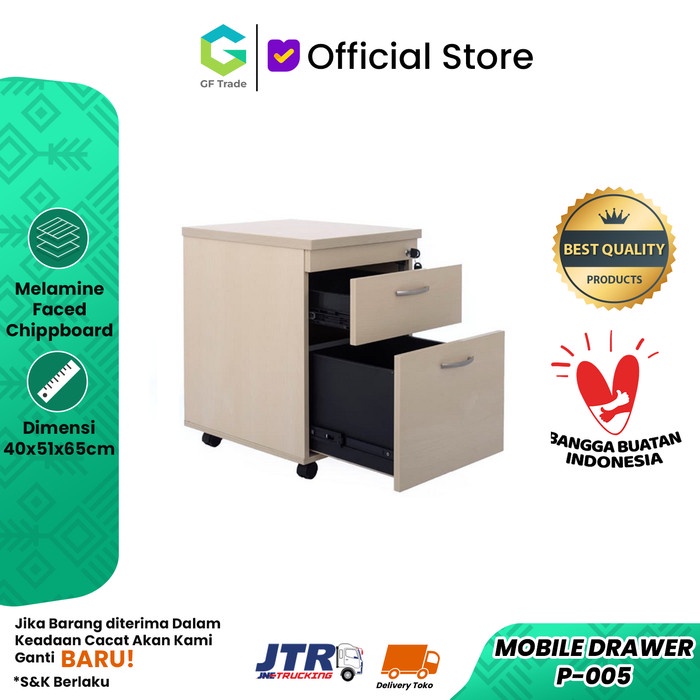 

Terlaris Laci Sorong / Mobile Drawer Kantor Aditech P005