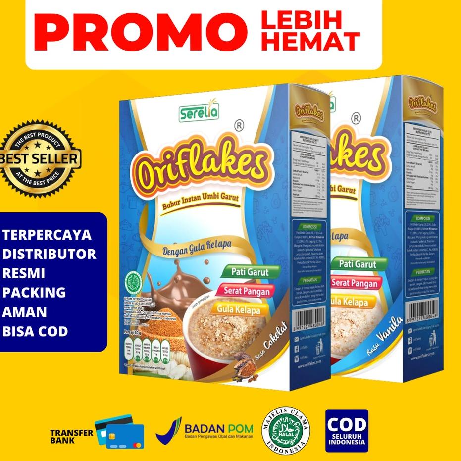 

☑ ORIFLAKES SLIM Sereal Umbi Garut 350gram ◌