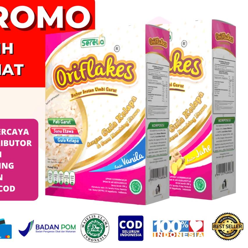 

☼ ORIFLAKES GASTRO Maag Asam Lambung & Gerd Makanan Sarapan Sereal Pati Umbi Garut 350 gram ✬