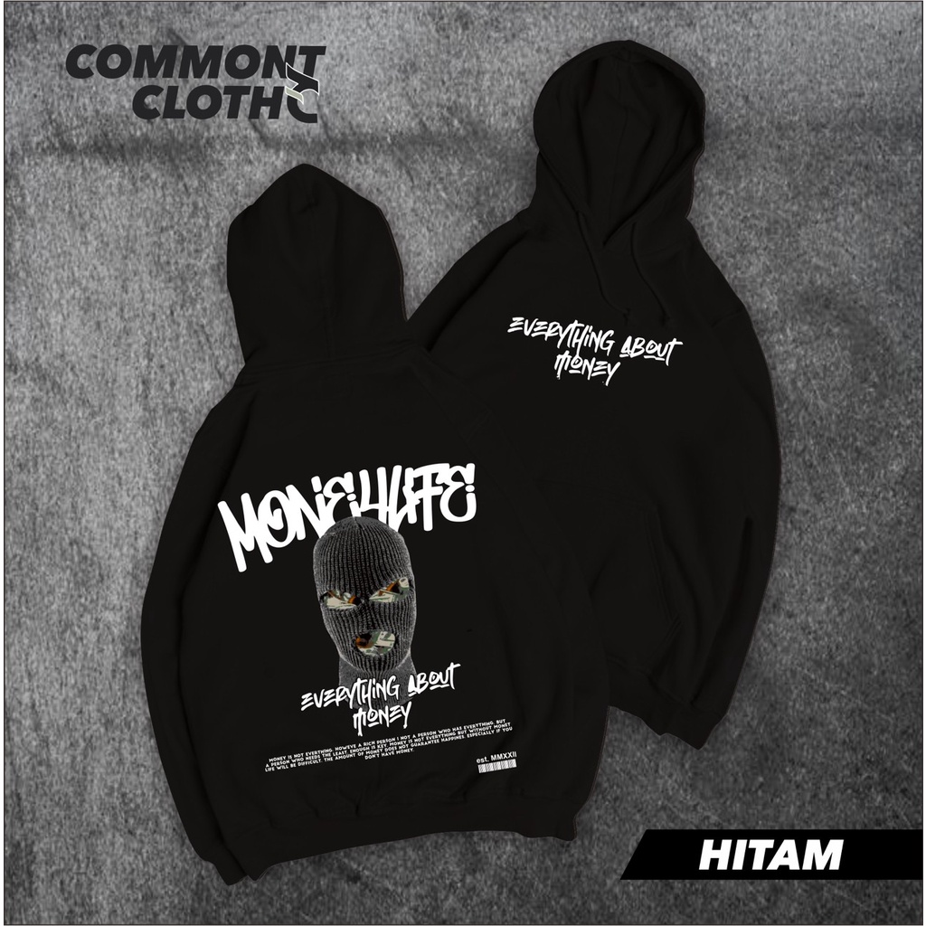 PROMO Hoodie Distro pria Commont Cloth money - Hoodie Jumper Pria Pleace Tebal Catoon Premium Redy ALL Size