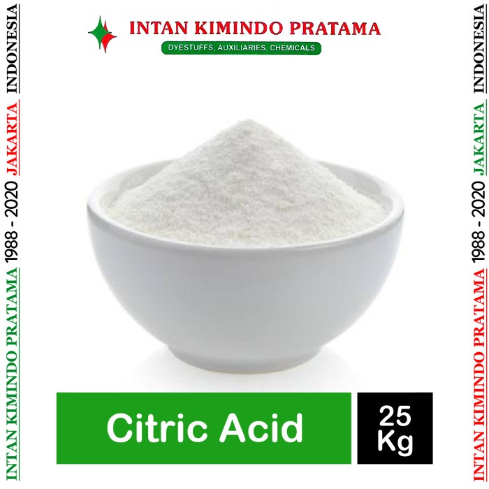 

Citric acid asam sitrat citrun 25 Kg