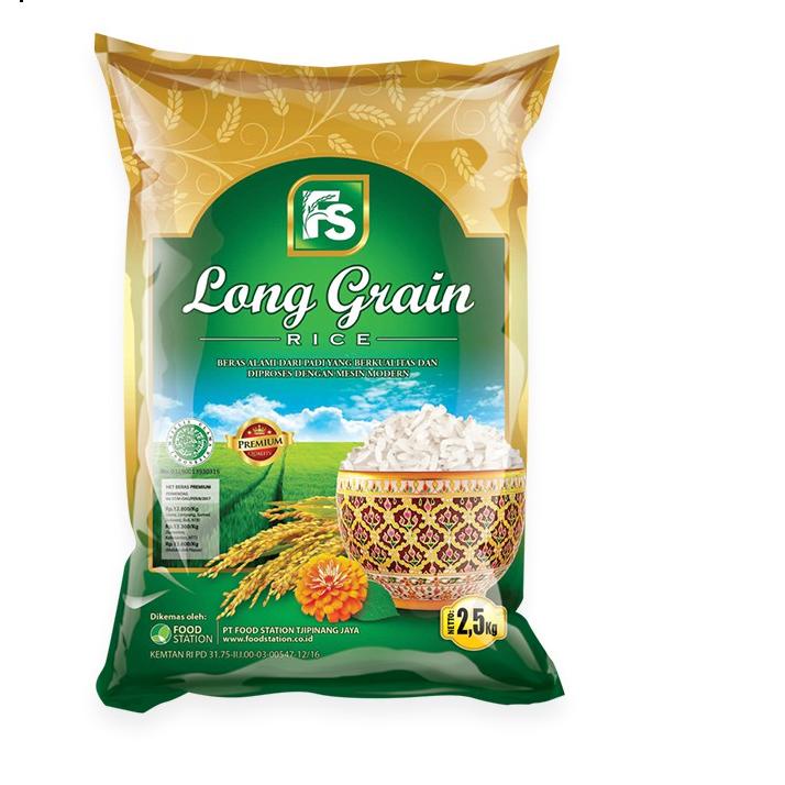 

♖ Food Station - Beras Long Grain Green 2 Pcs @ 2.5 Kg ♖