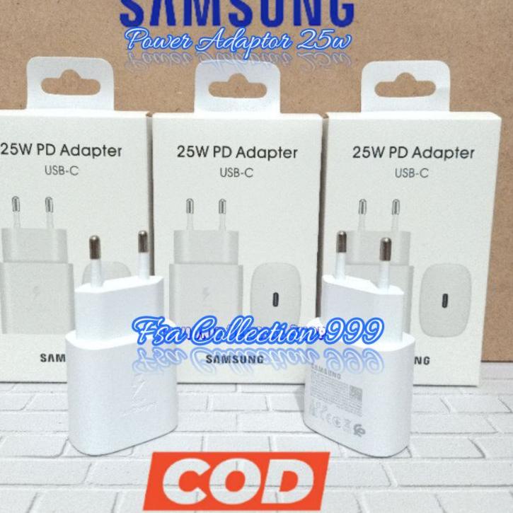➵ Adaptor Kepala Charger Casan Samsung Galaxy A33 A53 A73 5G 25W Original USB C TO C Super Fast Char
