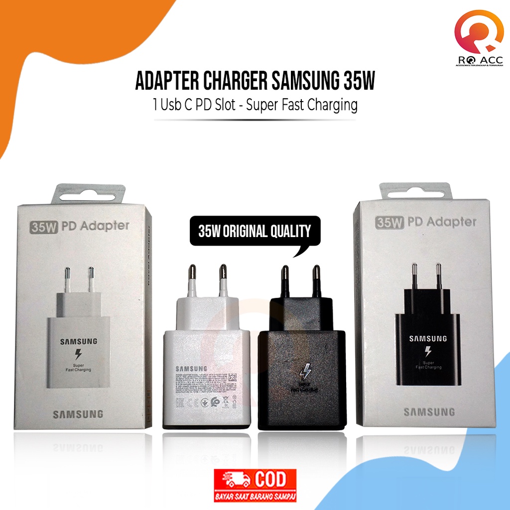 [RO ACC] 35W 1 USB C PD HEAD ADAPTER CHARGER SAMSUNG SUPER FAST CHARGING