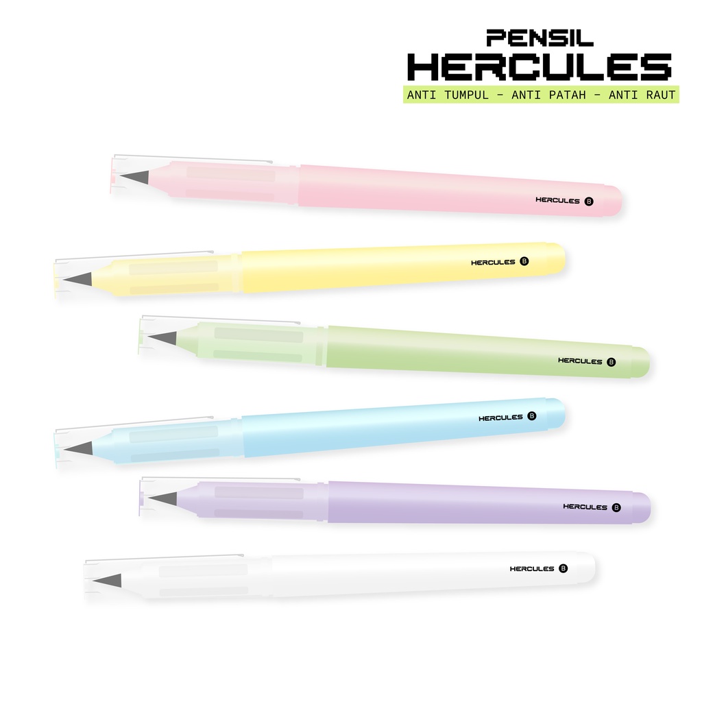 

Paperie Lab - Pensil HERCULES anti tumpul - anti patah - anti raut