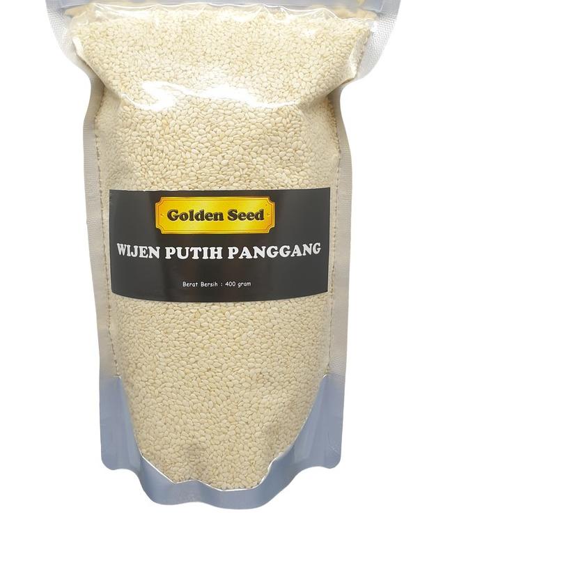 

℗ WIJEN PUTIH PANGGANG 400 GR PREMIUM - WHITE SESAME SEED ROASTED SANGRAI 400 GRAM ♔